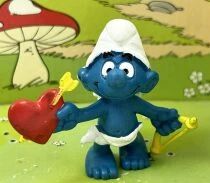 Les Schtroumpfs - Schleich - 20128 Schtroumpf Cupidon (Made in Portugal)