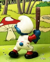 Les Schtroumpfs - Schleich - 20129 Schtroumpf Baseballeur (Made in Portugal)