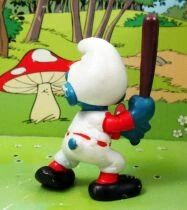 Les Schtroumpfs - Schleich - 20129 Schtroumpf Baseballeur (Made in Portugal)