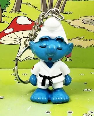 Les Schtroumpfs - Schleich - 20134 Schtroumpf judoka Porte-cl�s (Abilis)