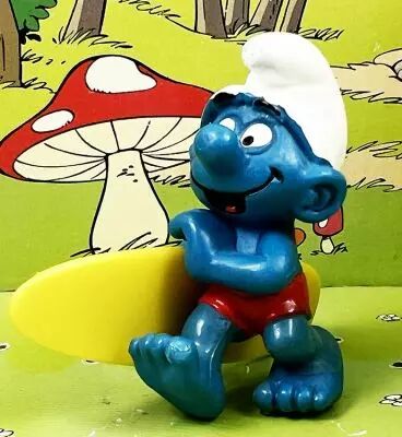 Les Schtroumpfs - Schleich - 20137 Schtroumpf surfeur (planche courte)