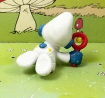 Les Schtroumpfs - Schleich - 20179 B&eacute;b&eacute; Schtroumpf Blanc Rampant avec Hochet