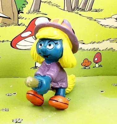 Les Schtroumpfs - Schleich - 20198 Schtroumpfette sorci�re sur son balai volant