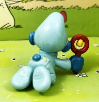 Les Schtroumpfs - Schleich - 20203 Bébé Schtroumpf bleu rampant avec hochet