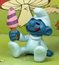 Les Schtroumpfs - Schleich - 20206 B&eacute;b&eacute; Schtroumpf avec Glace