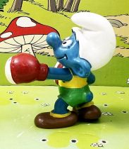 Les Schtroumpfs - Schleich - 20419 Schtroumpf boxeur (chaussures marron clair)
