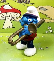 Les Schtroumpfs - Schleich - 20483 Schtroumpf fanfare à lunettes joueur de trombone