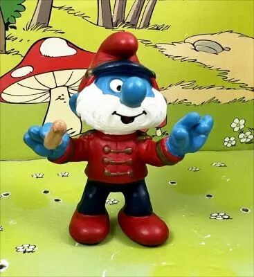Les Schtroumpfs - Schleich - 20496 Grand Schtroumpf chef de fanfare