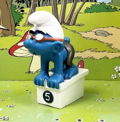 Les Schtroumpfs - Schleich - 20736 Schtroumpf Nageur (Jeux Olympiques 2012)