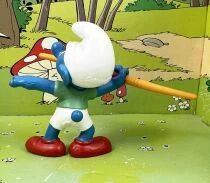 Les Schtroumpfs - Schleich - 20744 Schtroumpf Lanceur de Javelot (Jeux Olympiques 2012)