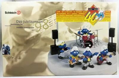 Les Schtroumpfs - Schleich - 40000 Anniversary Set (40th Ann.) Smurf Band 