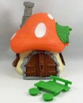 Les Schtroumpfs - Schleich - 40001 Grande Maison Schtroumpf (occasion avec accessoires verts)