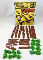 Les Schtroumpfs - Schleich - 40040 Les barrières - Accessoires n°2 (neuf en boite)