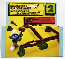 Les Schtroumpfs - Schleich - 40040 Les barrières - Accessoires n°2 (neuf en boite)