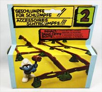 Les Schtroumpfs - Schleich - 40040 Les barrières - Accessoires n°2 (neuf en boite)