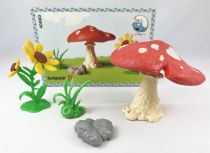 Les Schtroumpfs - Schleich - 40060 Champignon & Fleur (Boite New Look)