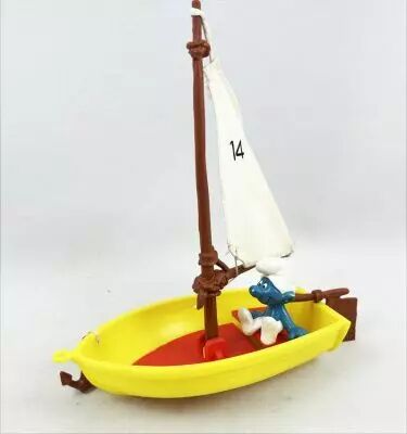 Les Schtroumpfs - Schleich - 40070 Le Bateau � Voile - Super Accessoire N�5 (occasion)
