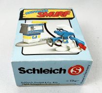 Les Schtroumpfs - Schleich - 40080/20052 La Station Service & Pompiste (Publicitaire National Benzole Co.)