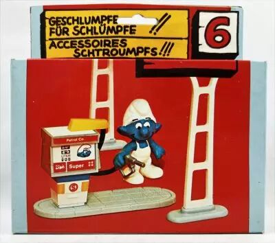 Les Schtroumpfs - Schleich - 40080 La Station Service (neuve en boite)