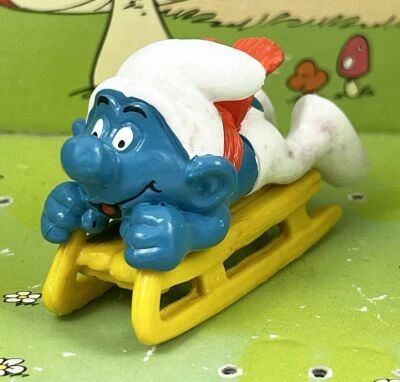 Les Schtroumpfs - Schleich - 40201 Schtroumpf avec Luge