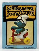 Les Schtroumpfs - Schleich - 40203 Schtroumpf sur Tricycle (neuf en boite) 