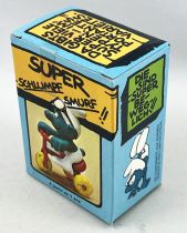 Les Schtroumpfs - Schleich - 40203 Schtroumpf sur Tricycle (neuf en boite) 