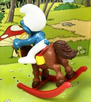 Les Schtroumpfs - Schleich - 40221 Schtroumpf sur Cheval à Bascule