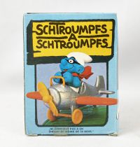 Les Schtroumpfs - Schleich - 40222 Schtroumpf en avion (neuf en boite)