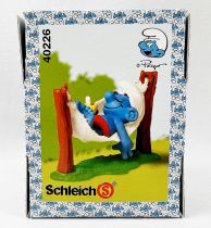 Les Schtroumpfs - Schleich - 40226 Schtroumpf sur Hamac (Boite New Look)