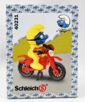 Les Schtroumpfs - Schleich - 40231 Schtroumpf Motorcross (Boite New Look)