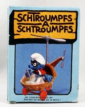 Les Schtroumpfs - Schleich - 40233 Schtroumpf en Hélicoptère (Neuf en Boite)