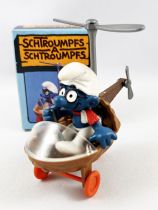 Les Schtroumpfs - Schleich - 40233 Schtroumpf en Hélicoptère (Neuf en Boite)