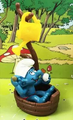 Les Schtroumpfs - Schleich - 40235 Schtroumpf avec baignoire & arrosoir