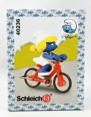Les Schtroumpfs - Schleich - 40236 Schtroumpfette � Bicyclette (Boite New Look)