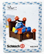 Les Schtroumpfs - Schleich - 40240 Schtroumpf au lit (Boite New Look)