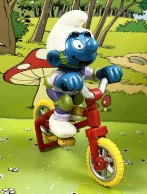 Les Schtroumpfs - Schleich - 40252 Schtroumpf avec V�lo BMX 