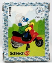 Les Schtroumpfs - Schleich - 40253 Schtroumpf avec Scooter (Boite New Look)