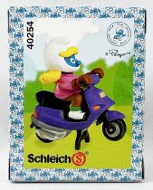 Les Schtroumpfs - Schleich - 40254 Schtroumpfette avec Scooter (Boite New Look)