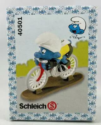 Les Schtroumpfs - Schleich - 40501 Coureur Cycliste (Boite New Look)