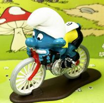 Les Schtroumpfs - Schleich - 40501 Coureur Cycliste Dossard n° 6