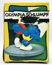 Les Schtroumpfs - Schleich - 40503 Schtroumpfiades lanceur de disque (neuf en boite)