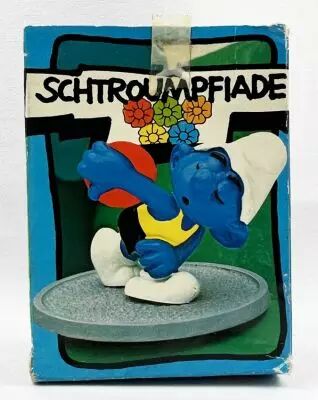 Les Schtroumpfs - Schleich - 40503 Schtroumpfiades lanceur de disque (neuf en boite)