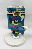 Les Schtroumpfs - Schleich - 40503 Schtroumpfiades lanceur de disque (neuf en boite)