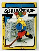 Les Schtroumpfs - Schleich - 40505 Schtroumpfiades Hockeyeur avec but (Neuf en Boite)