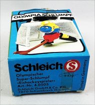 Les Schtroumpfs - Schleich - 40505 Smurf Ice Hockeying with cage (Mint in Box)