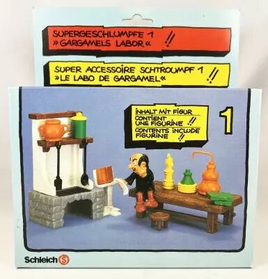 Les Schtroumpfs - Schleich - 40601 Le laboratoire de Gargamel - Super Accessoire N�1 (neuf en boite)