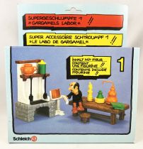 Les Schtroumpfs - Schleich - 40601 Le laboratoire de Gargamel - Super Accessoire N°1 (neuf en boite)