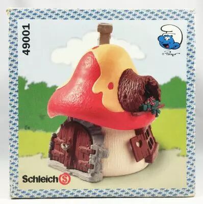 Les Schtroumpfs - Schleich - 49001 Schtroumpf Grande Maison (occasion avec boite \ moderne)