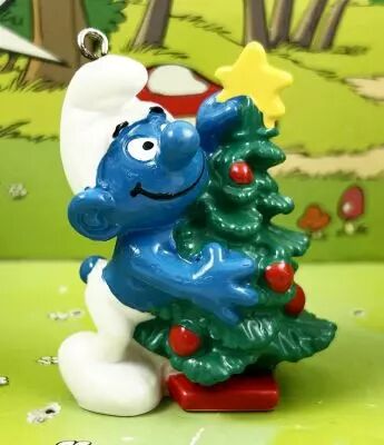 Les Schtroumpfs - Schleich - 51901 Schtroumpf de No�l avec sapin