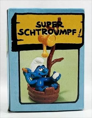 Les Schtroumpfs - Schleich / MAFI - 40235 Schtroumpf avec baignoire & arrosoir 